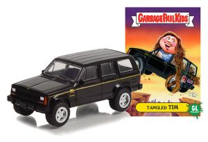GREEN54070-F - JEEP Cherokee 1993 noire de la série GARBAGE PAIL KIDS sous blister