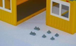 MSM5549/01 - 4 pieds simples pour bungalow de chantier – miniature
