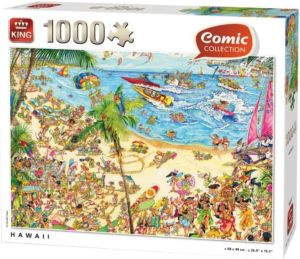KING56017 - Puzzle 1000 pièces Comic Collection Hawaï
