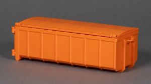 MSM5608/02 - Benne container 20m3 avec couvercle orange