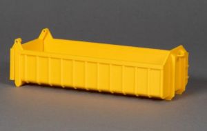 Miniature Engin De Chantier MSM - Benne à Déchets 7.3m3 - Échelle 1/50 - MSM54 - Jaune