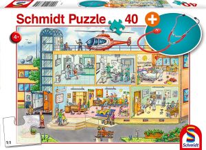 SCM56374 - Puzzle 40 Pièces A l’hôpital pédiatrique avec stéthoscope