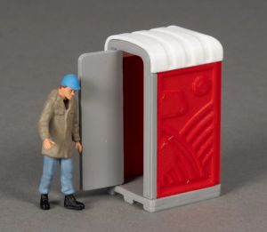 MSM5750/04 - Toilette de chantier – Rouge - L.24.4 x l.22.4 x H.45.4 mm