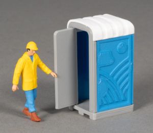 MSM5750/05 - Toilette de chantier – Bleu - L.24.4 x l.22.4 x H.45.4 mm