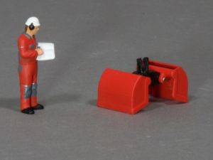 MSM5805/01 - Pince preneuse – Rouge - L.33.6 x l.20 x H.17.5 mm