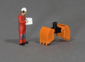 MSM5806/03 - Grappin – Orange - L.33.6 x l.13 x H.17.5 mm