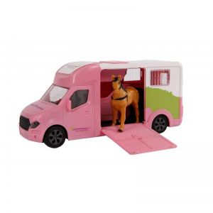 KID510212 - Camion Van Horses transport avec un cheval longueur 20cm