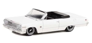 GREEN63030-C - CHEVROLET Impala SS 1963 California Lowriders blanche vendue sous blister