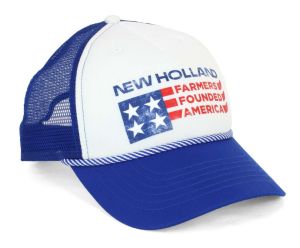 696120 - Casquette Bleu et blanc NEW HOLLAND dos en maille
