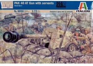 ITA6096 - Pistolet antichar Pak 40 à assembler et à peindre