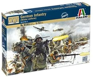 Infanterie allemande (uniforme d'hiver) à peindre