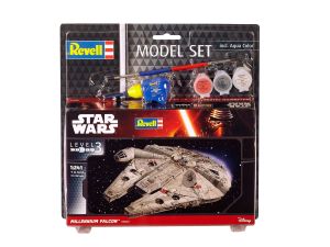 Model Set Millennium Falcon STAR WARS avec peinture à assembler