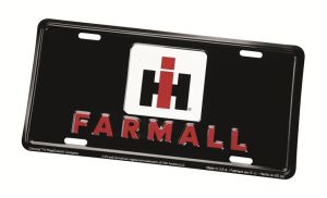 CA7920 - Plaque métallique IH Farmall noir – 30 x 15 cm