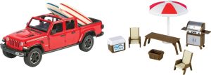 MMAX79722 - JEEP Gladiator Rubicon 2021 Rouge avec accessoires de camping