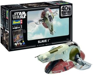 REV05678 - Slave I-40th Anniversary L'Empire contre-attaque STAR WARS peinture et colle inclus à assembler et à peindre