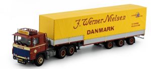 SCANIA 140 6x4 avec remorque bâchée 3 Essieux J. WERNER NIELSEN