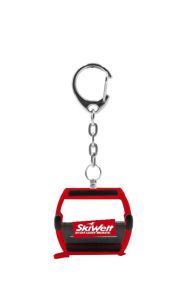 JC80127 - Porte-clés télécabine OMEGA rouge - SKIWELT