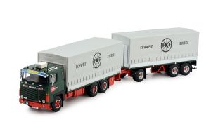 SCANIA 141 6x2 porteur avec remorque 3 essieux SENN AG