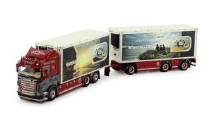 TEK82187 - SCANIA R09 6x4 porteur avec remorque frigorifique 3 essieux NC CHRISTENSEN