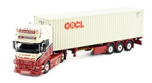 TEK83532 - SCANIA R13 Topline 4x2 avec porte container 3 Essieux et container CONTLIFT
