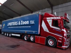 VOLVO FH5 6x4 semi remorque 3 essieux J.PEETERS & ZOON