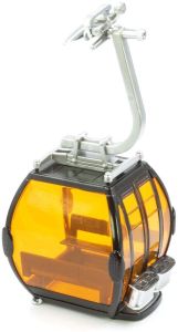 Télécabine Noire Omega IV vitres orange
