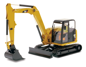 Mini-Pelle CATERPILLAR 308E2 CR SB avec BRH et tarrière en boite métal et conducteur