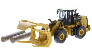 Chargeuse à pneus CATERPILLAR 950M avec fourche et godet