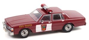 Greenlight - Voiture Miniature de Collection Che Caprice City of Chicago Police Department - 1989 - Blanc - Métallique - Réaliste - 18 cm