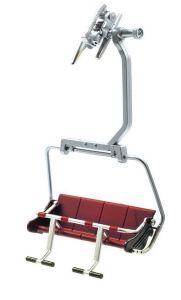 JC87050 - Télésiège 4 Personnes Rouge
