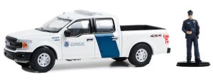 GREEN97150-F - FORD F-150 XLT 2018 Douanes et protection des frontières des États-Unis de la série THE HOBBY SHOP sous blister