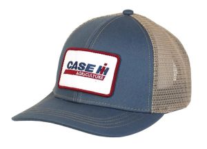 A2938-GV-OSF - Casquette Bleu avec logo CASE IH dos en maille ivoire