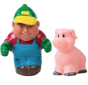 BRI43101A - Set personnage avec cochon