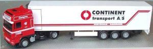 DAF XF95 SSC 4x2 Avec remorque 3 Essieux frigorifique "TRANSPORT CONTINENT" Ech:1/87