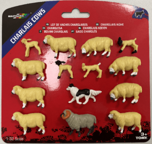 BRI43282 - Assortiment de 14 animaux moutons et chien de berger
