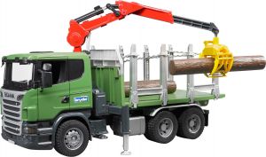 SCANIA R 6x4 grumier avec grue et rondins Ech:1/16