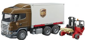 SCANIA R UPS porteur caisse déposable avec chariot élévateur