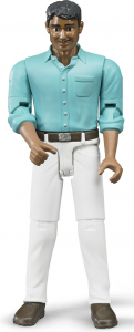 BRU60003 - Homme avec pantalon blanc et chemise bleu Ech:1/16