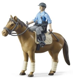 BRU62507 - Policier avec cheval