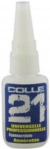 COLLE2110G - Tube de colle 10 g cyano acrilat anaérobic à pression