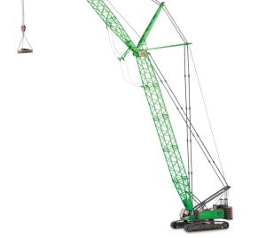 Grue Conrad Sennebogen – 1/50 – Poutre Treillis – Jaune – RARE