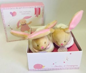 DC3035 - Chaussons de la naissance à 6 mois Lapin - Rose