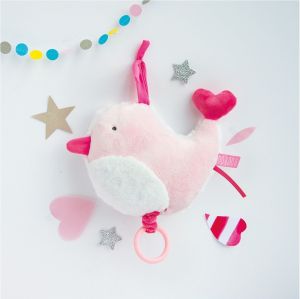 DC3330 - Boîte à musique Aussi Doux - oiseau - 17 cm