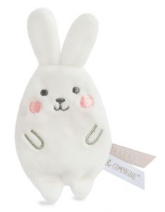 DC3426LAPINBL - Clip Vanille/fraise - Lapin Blanc