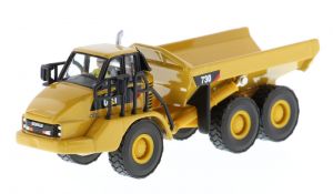 Tombereau articulé CATERPILLAR 730 avec conducteur et boite métal
