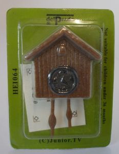 Coucou miniature pour maison de poupée dimension 3 x 3 cm