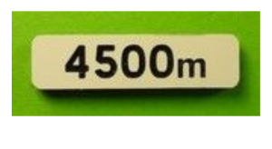 MCD-035 - Panonceau signalisation à 4500m - En kit