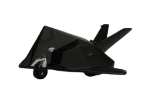 NEW01277J - Avion de chasse noir à friction