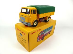 DIN584 - BERLIET GAK 4x2 porteur bâché jaune et vert – Édition ATLAS