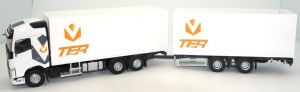 VOLVO FH4 500 6x2 porteur caisse rigide et remorque 2 essieux transports TER limité à 100 exemplaires